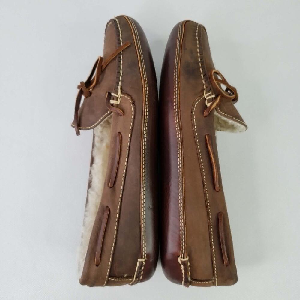 Cole Haan Brown Leather Slip On Loafers Moccasin Slippers Men's Size 9.5 - Picture 5 of 9